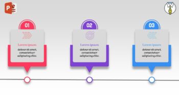 انفوجرافيك 3 خيارات في برنامج البوربوينت