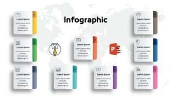 انفوجرافيك تسع خيارات في بوربوينت