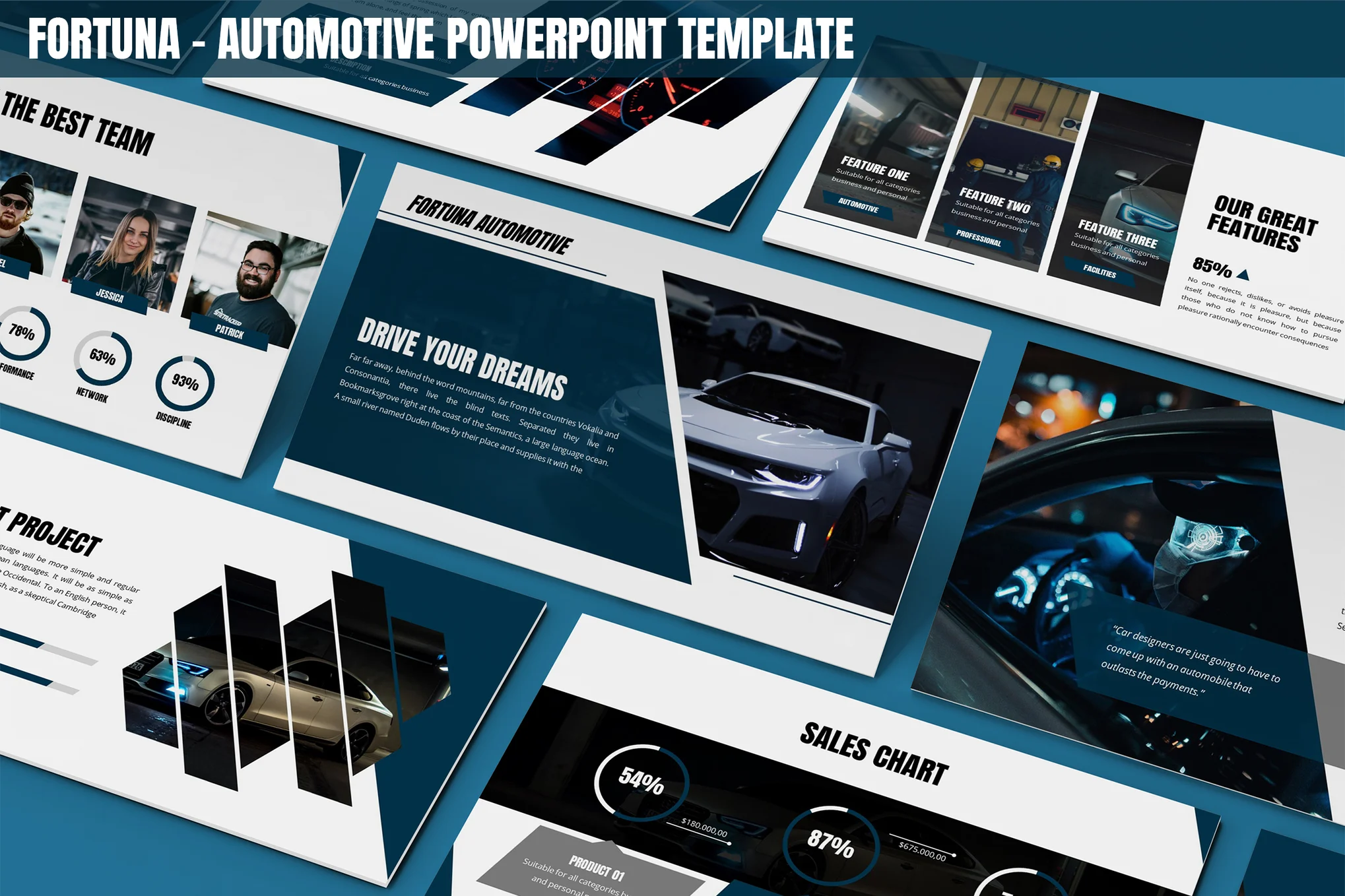 Fortuna - Automotive Powerpoint Template