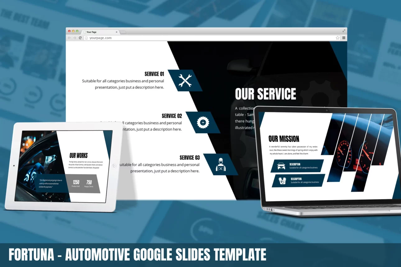 Fortuna - Automotive Google Slides Template