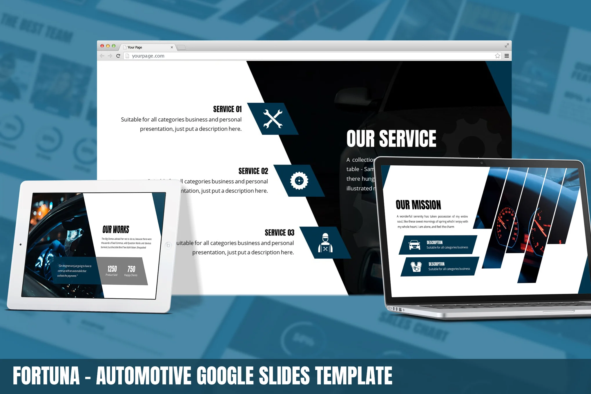 Fortuna - Automotive Google Slides Template