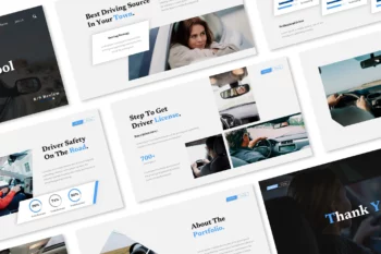 Driving School Powerpoint Presentation Template