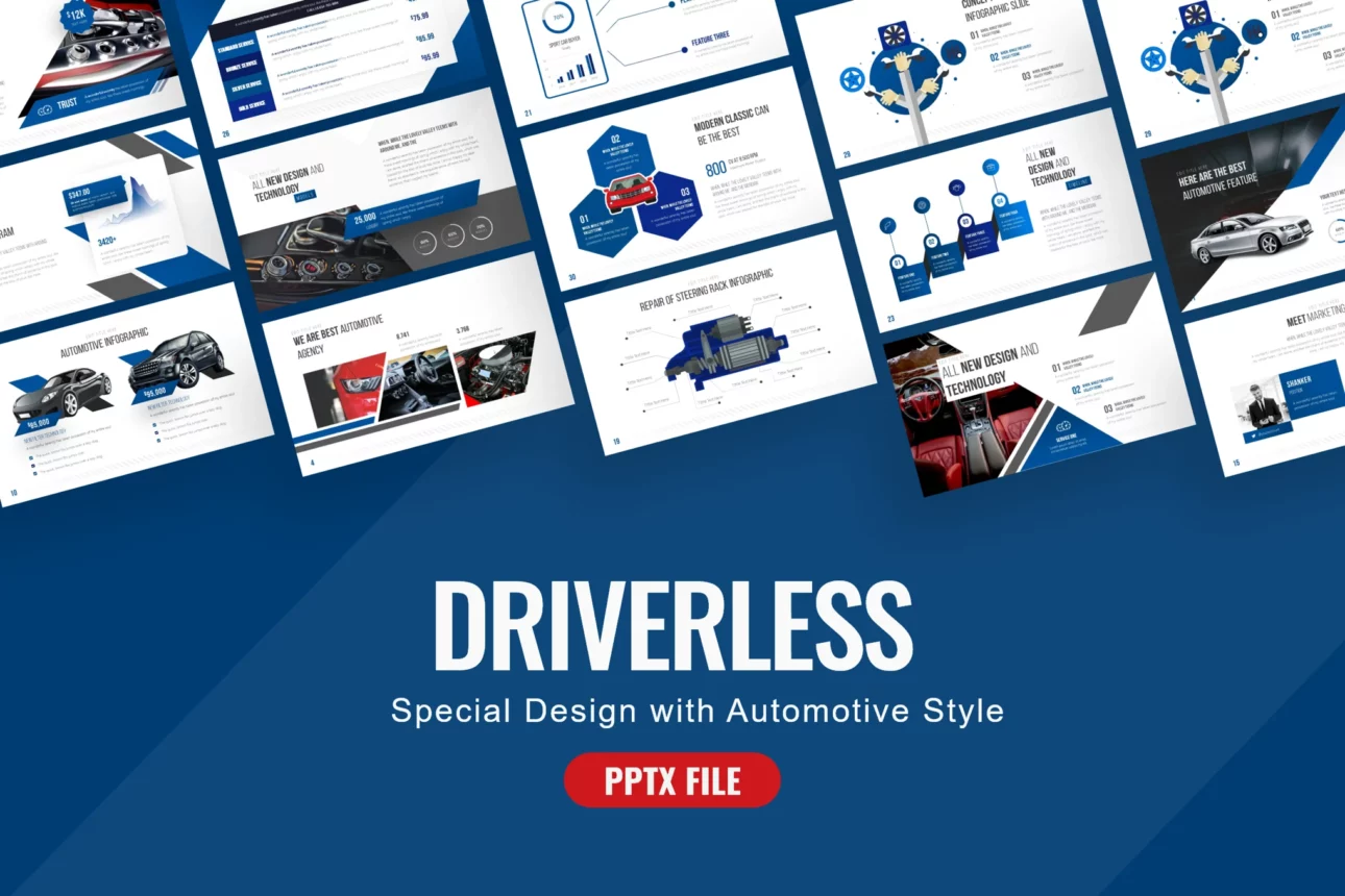 Driverless Automotive Presentation Template