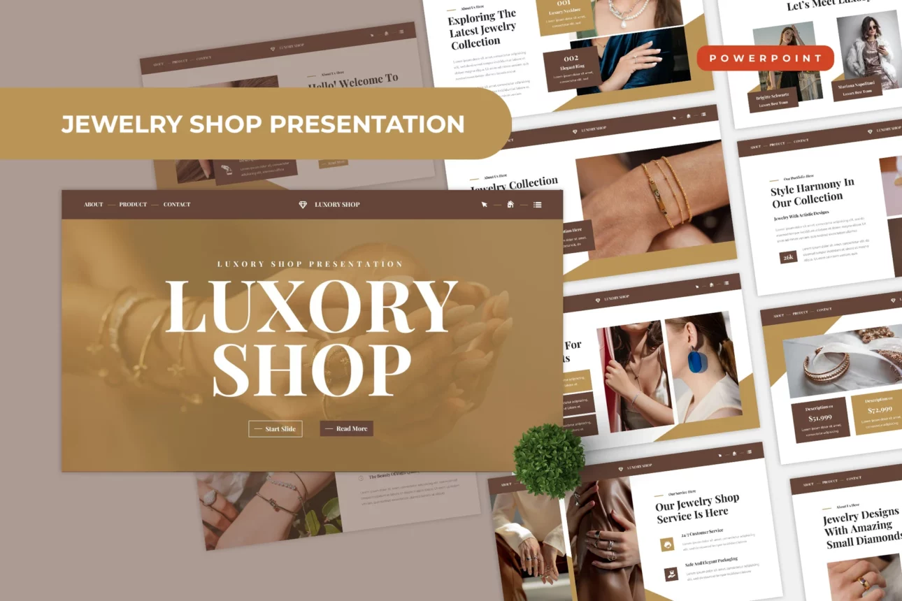 Jewelry Shop Powerpoint Template