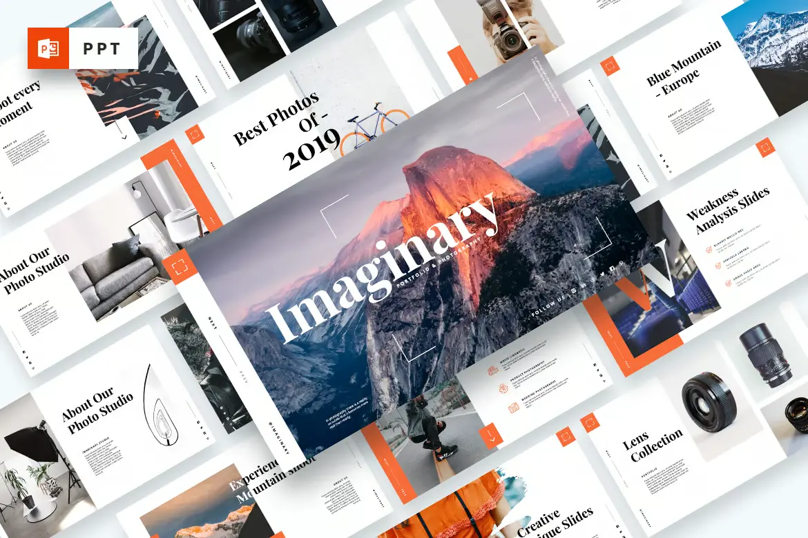 96 Imaginary - Portfolio Powerpoint Template