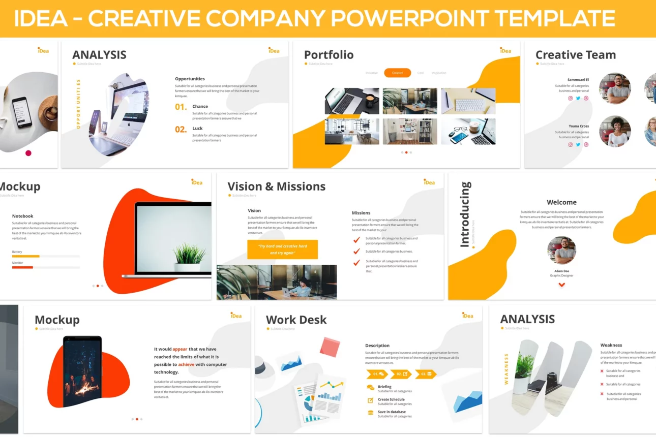 iDea - Creative Company Powerpoint Template