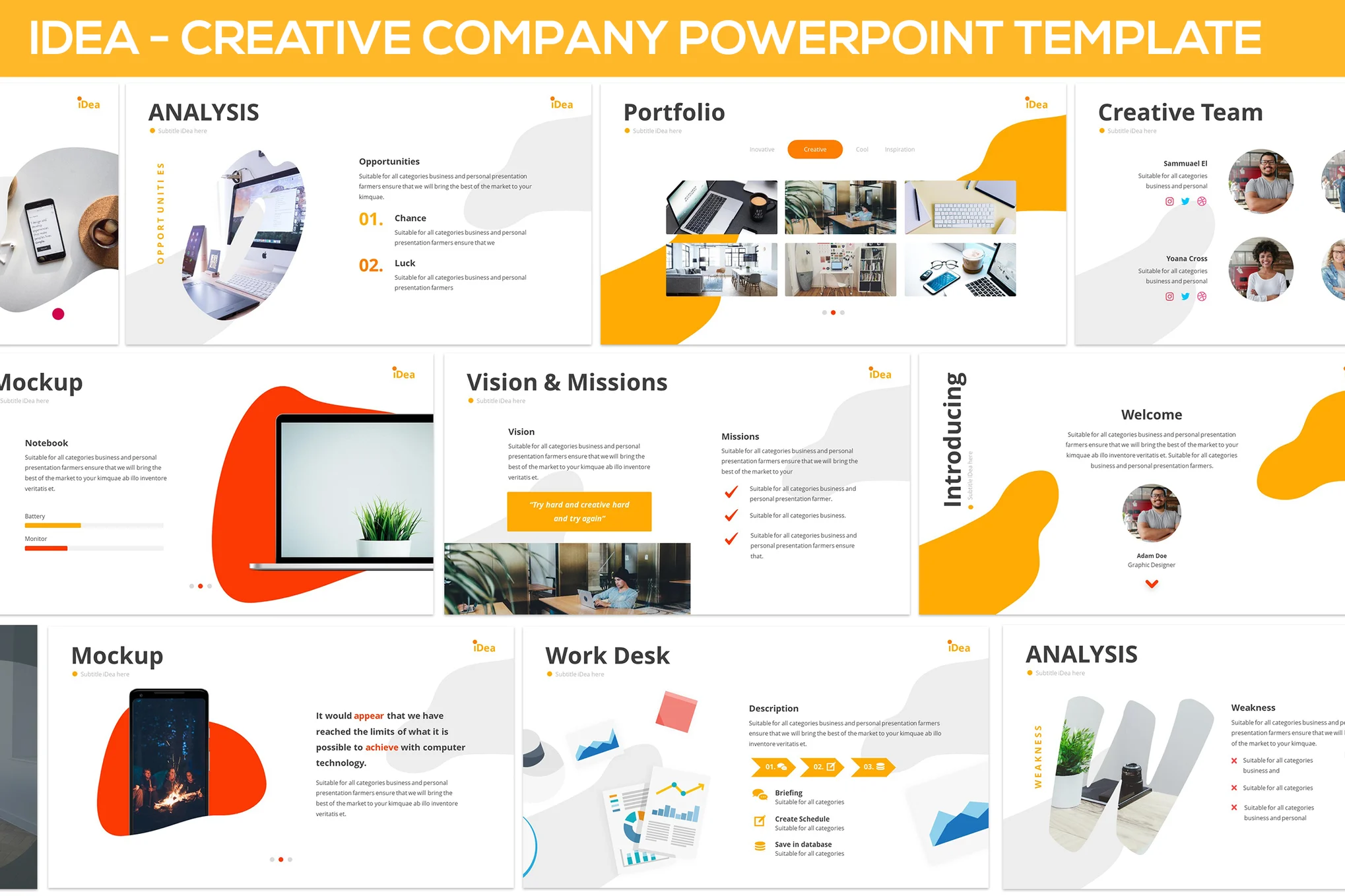 iDea - Creative Company Powerpoint Template