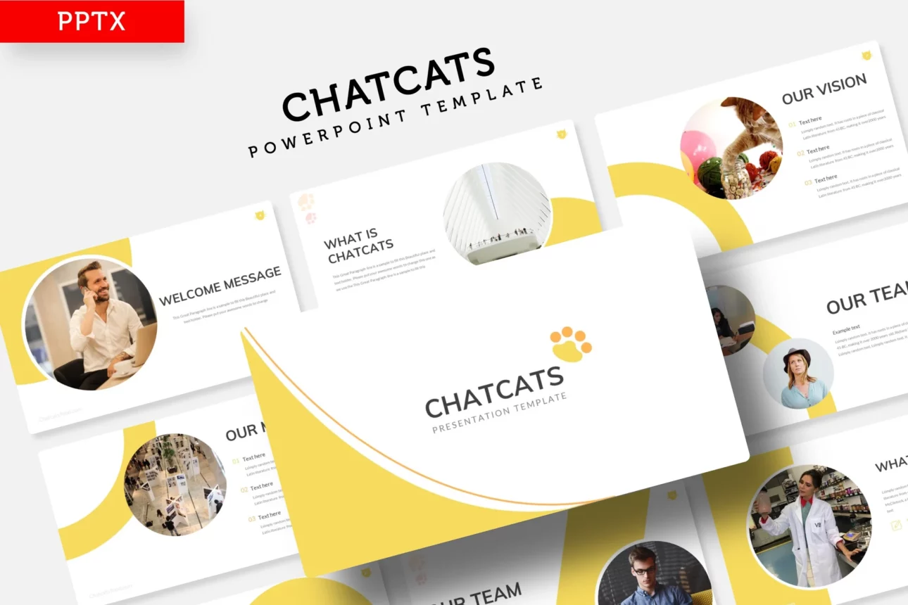 Chatcats - Power Point Template