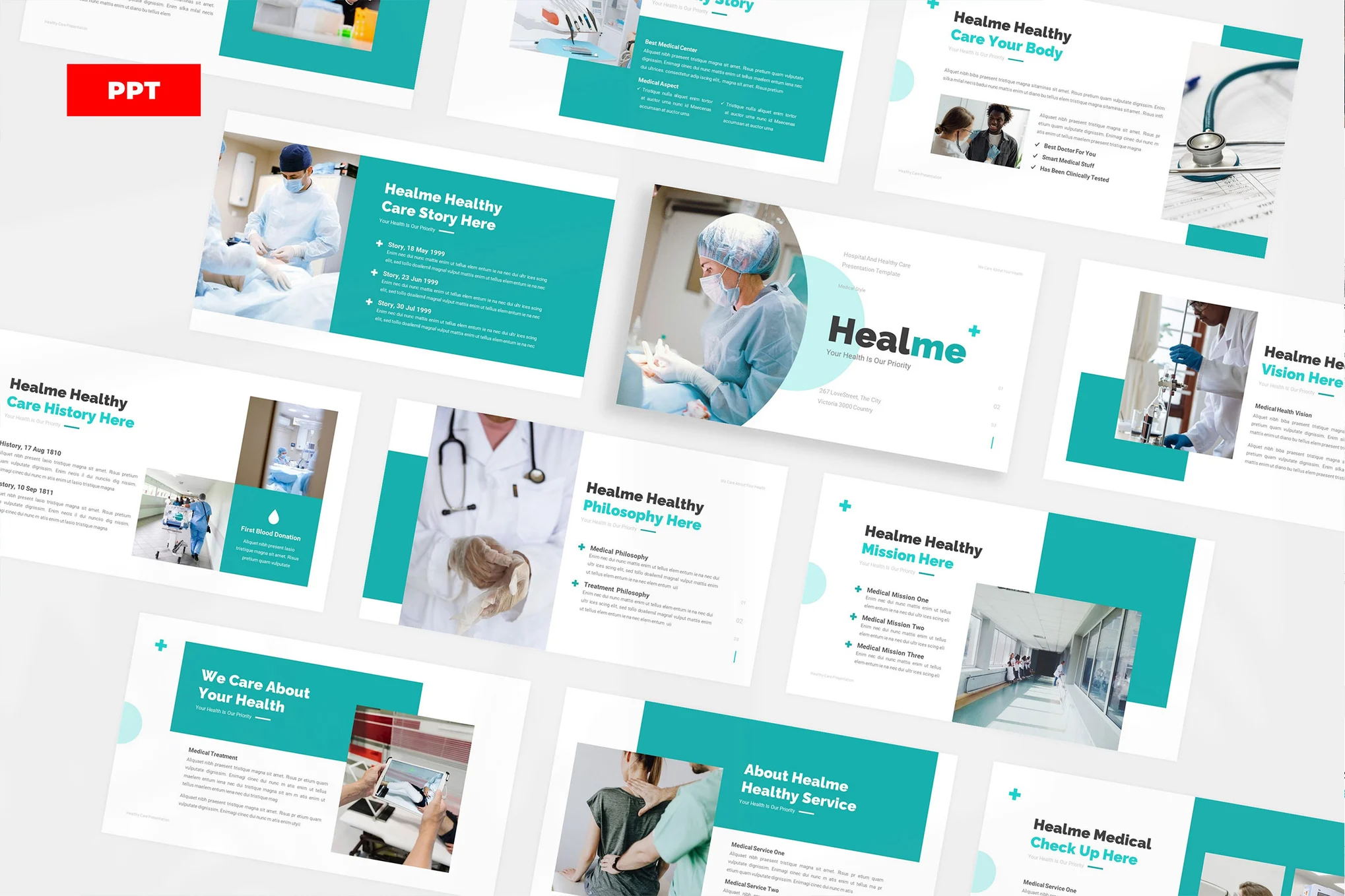 Healme Healthy Care - Powerpoint Template