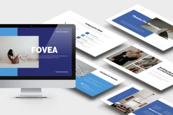 Fovea : Creative Blue Powerpoint Template