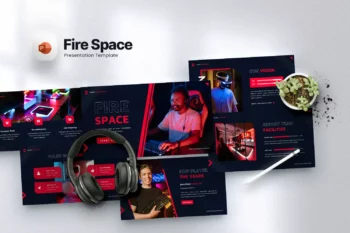 Fire Space - Esport & Gaming Powerpoint Template