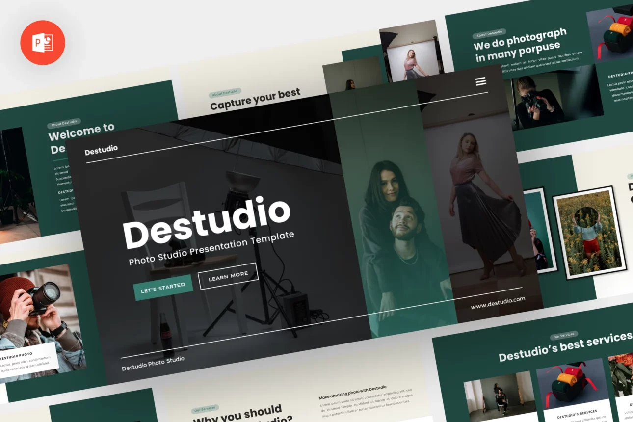Destudio - Photo Studio Powerpoint Template