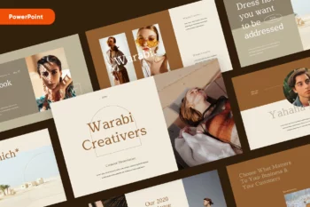 WARABI - Fashion Lookbook PowerPoint Template