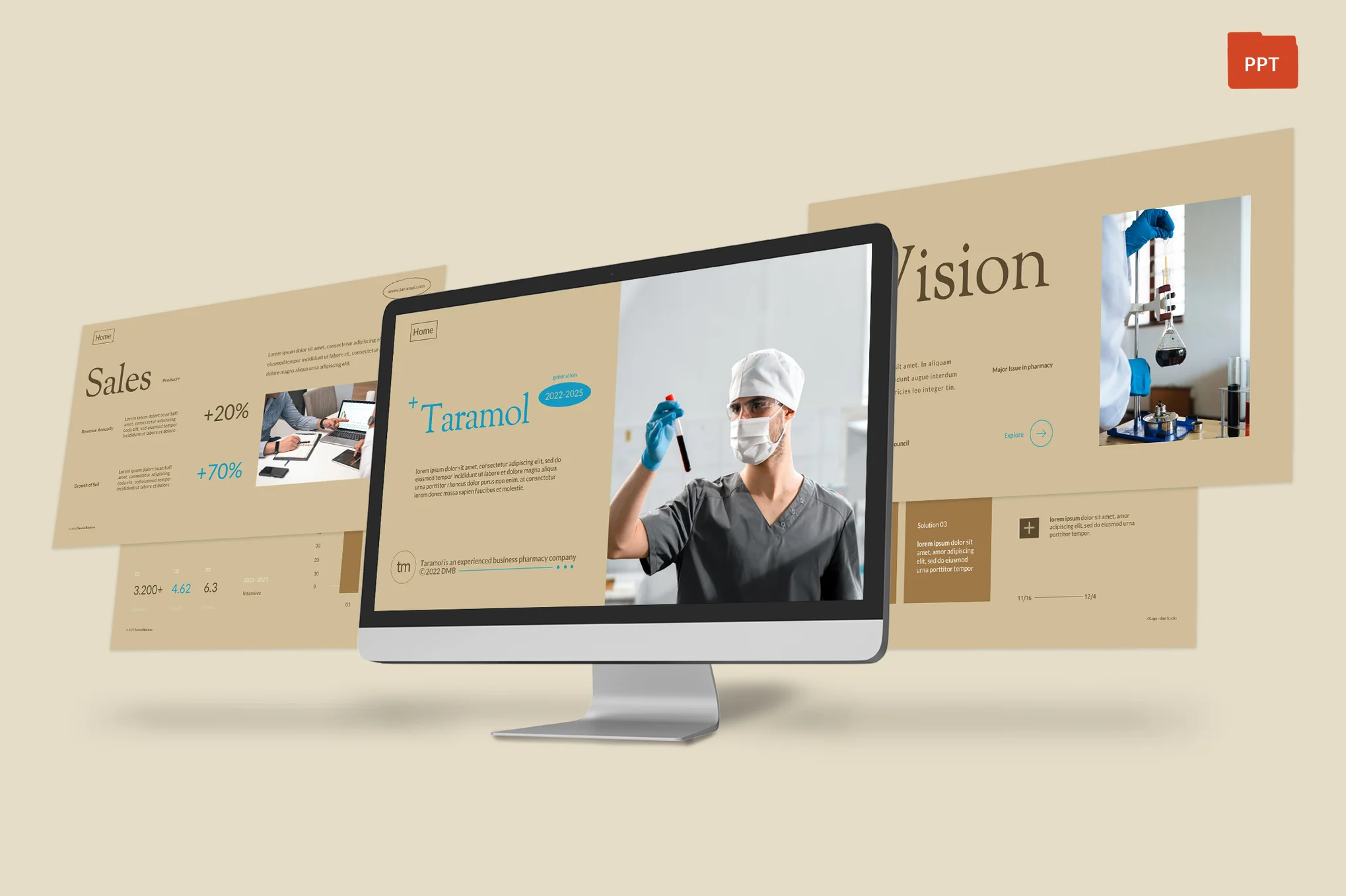 Creative Brown Turquoise Pharmacy Business 011