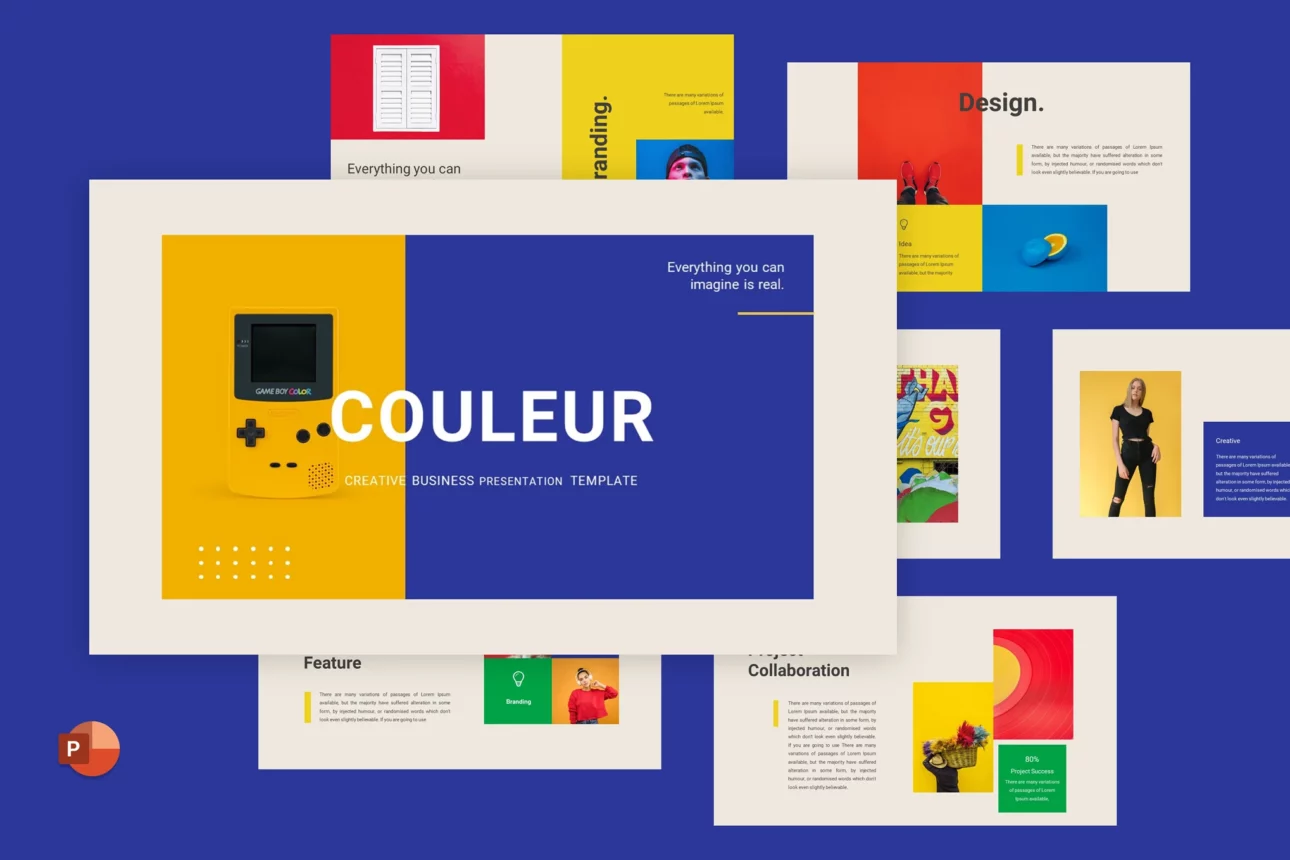 44 Couleur - Creative Business Powerpoint Template