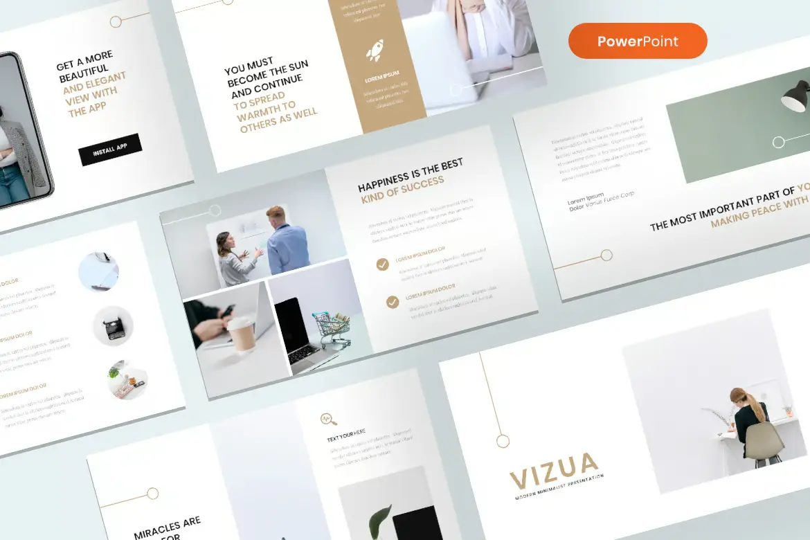 Vizua – Minimalist Business PowerPoint Template
