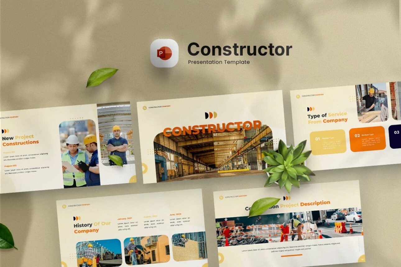 Constructor - Industrial Powerpoint Template