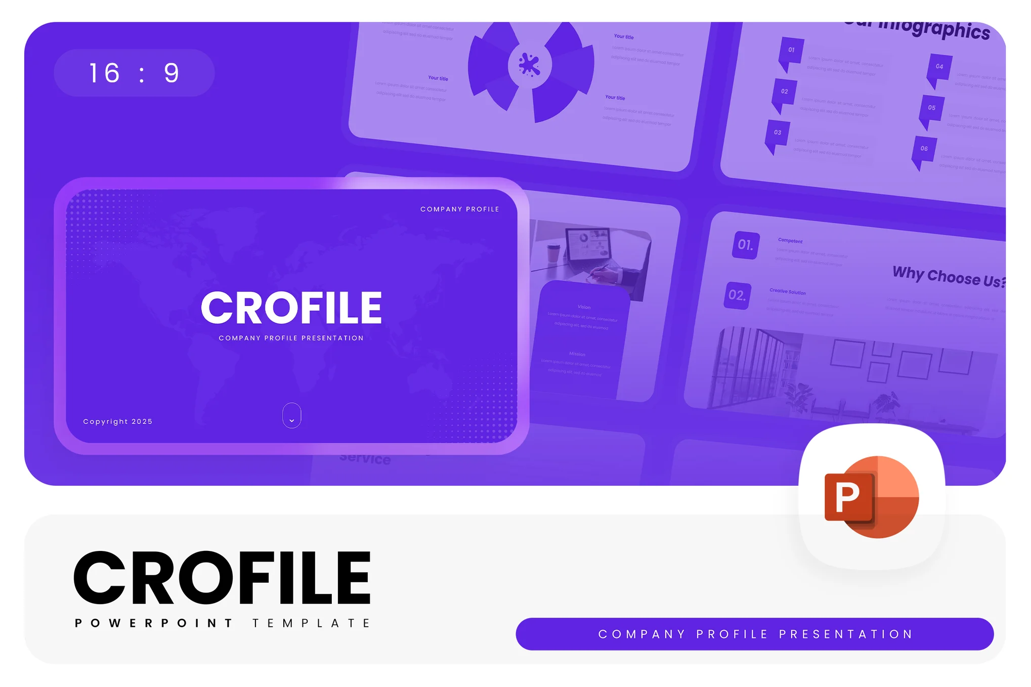 Crofile – Company Profile PowerPoint Template