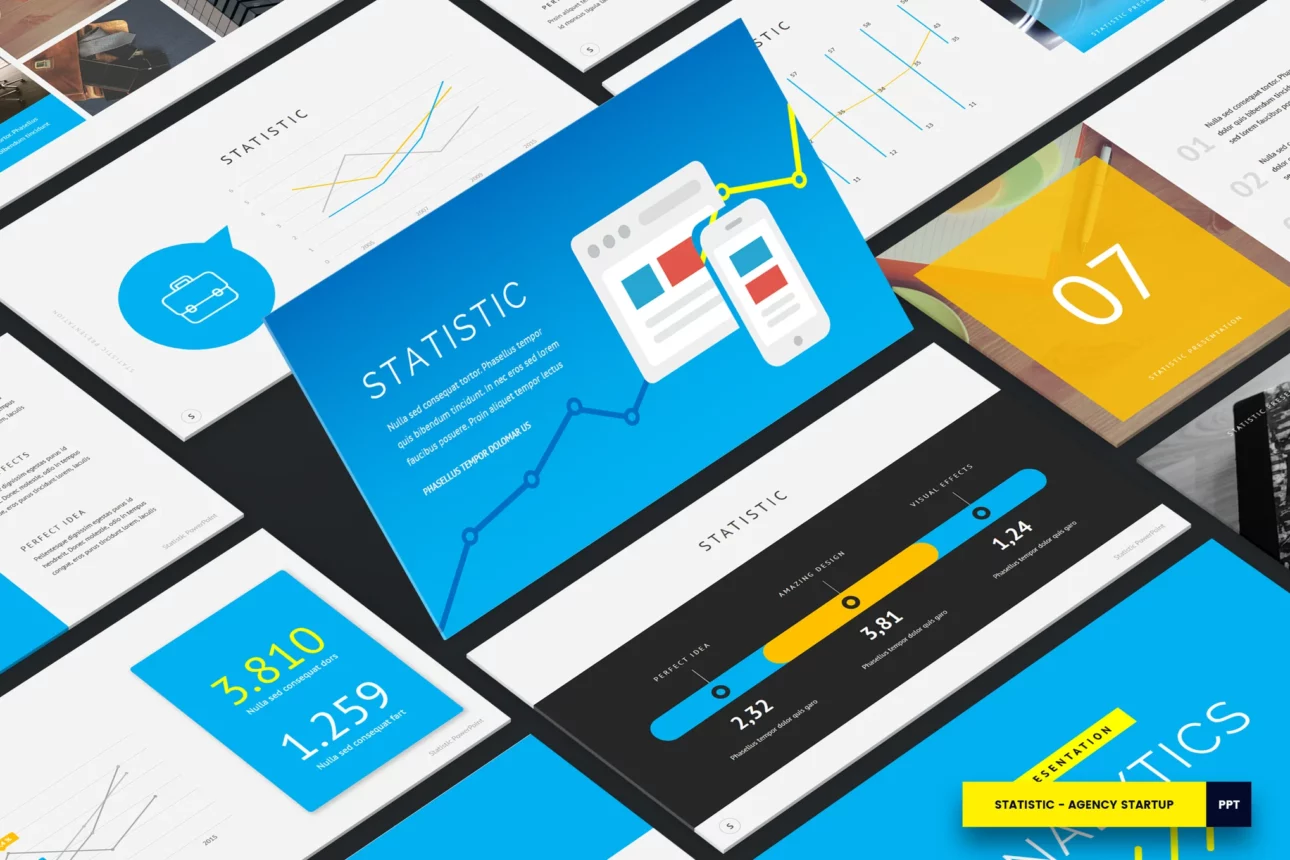 Statistic - Creative Agency PowerPoint Template
