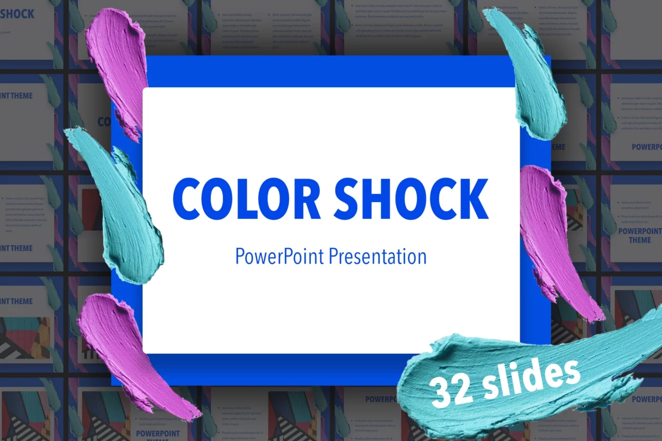 Color Shock PowerPoint Template