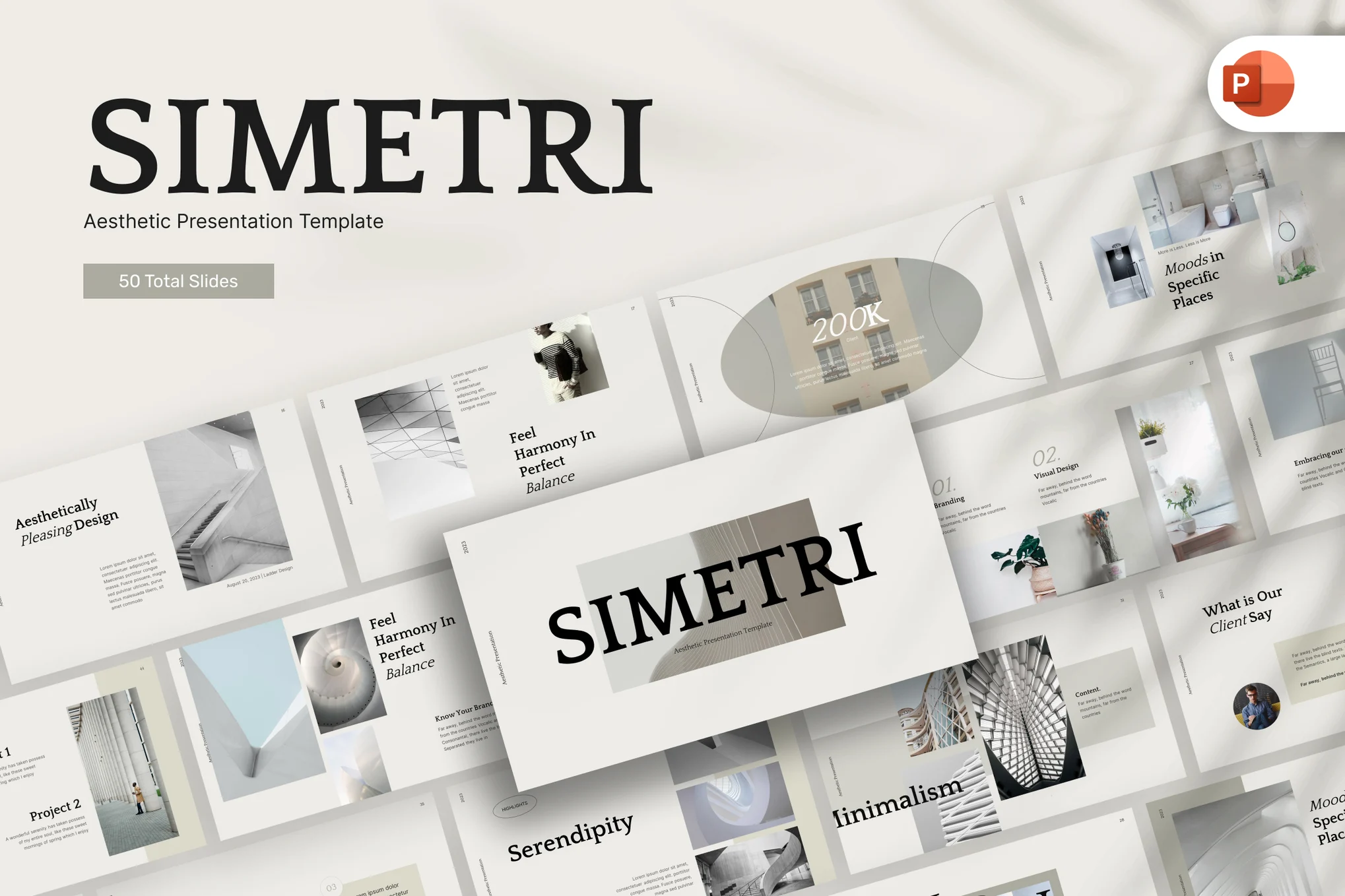 Simetri Aesthetic PowerPoint Template