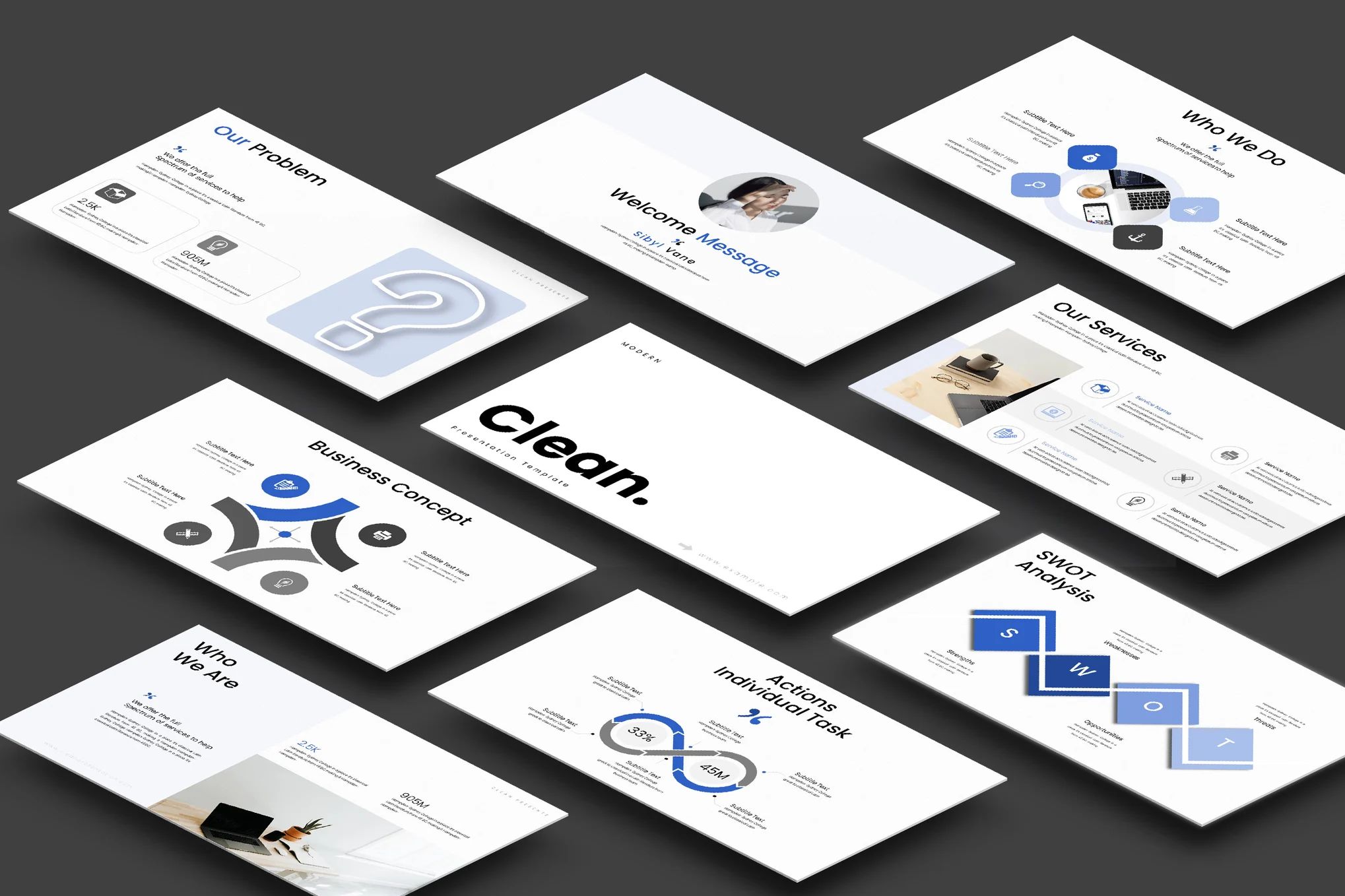 Clean Presentation Template