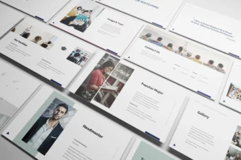 School Year Book Powerpoint Template