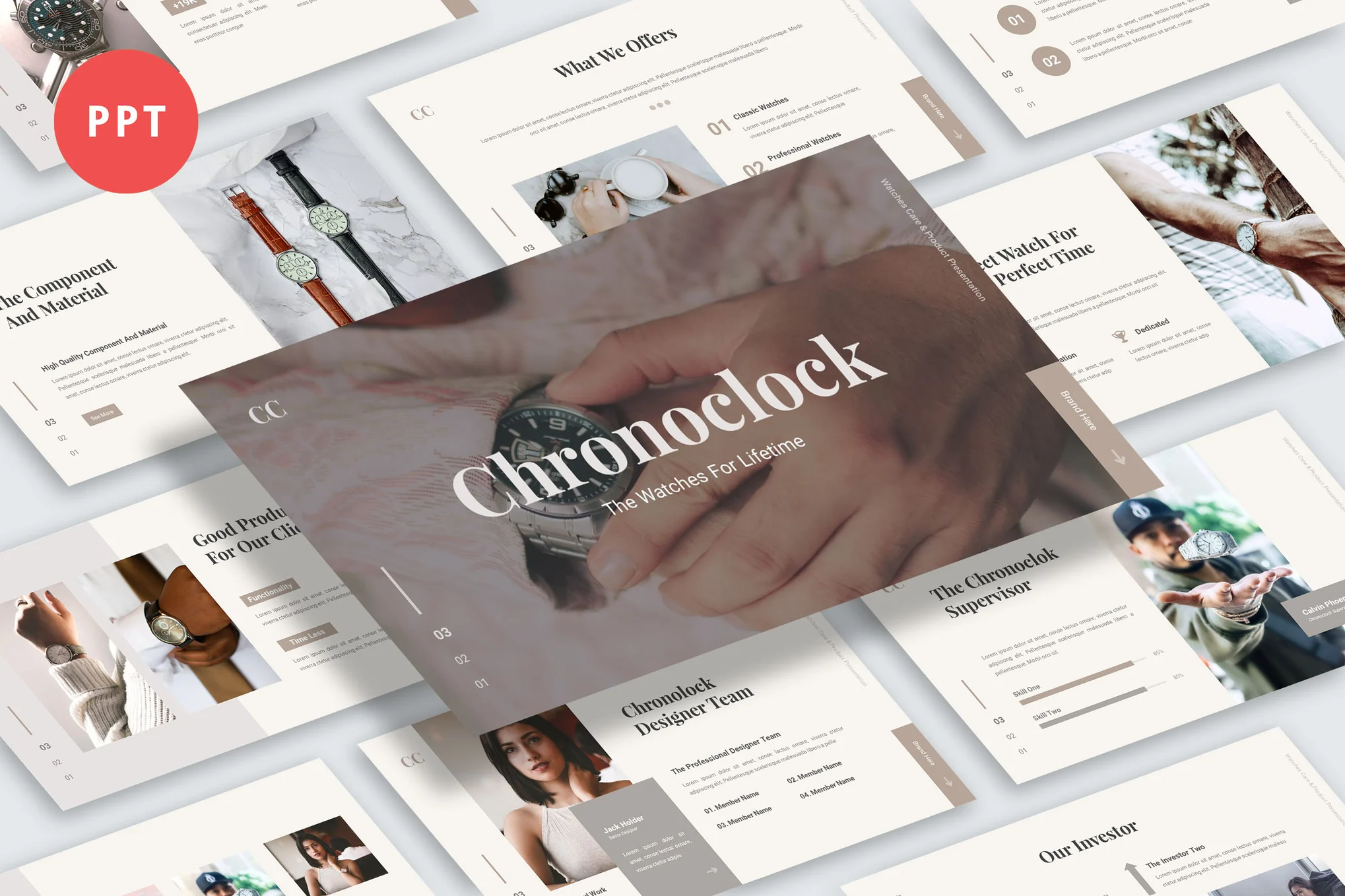 Chronoclock Powerpoint Template