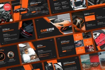 Caruzer Automotive Powerpoint Template