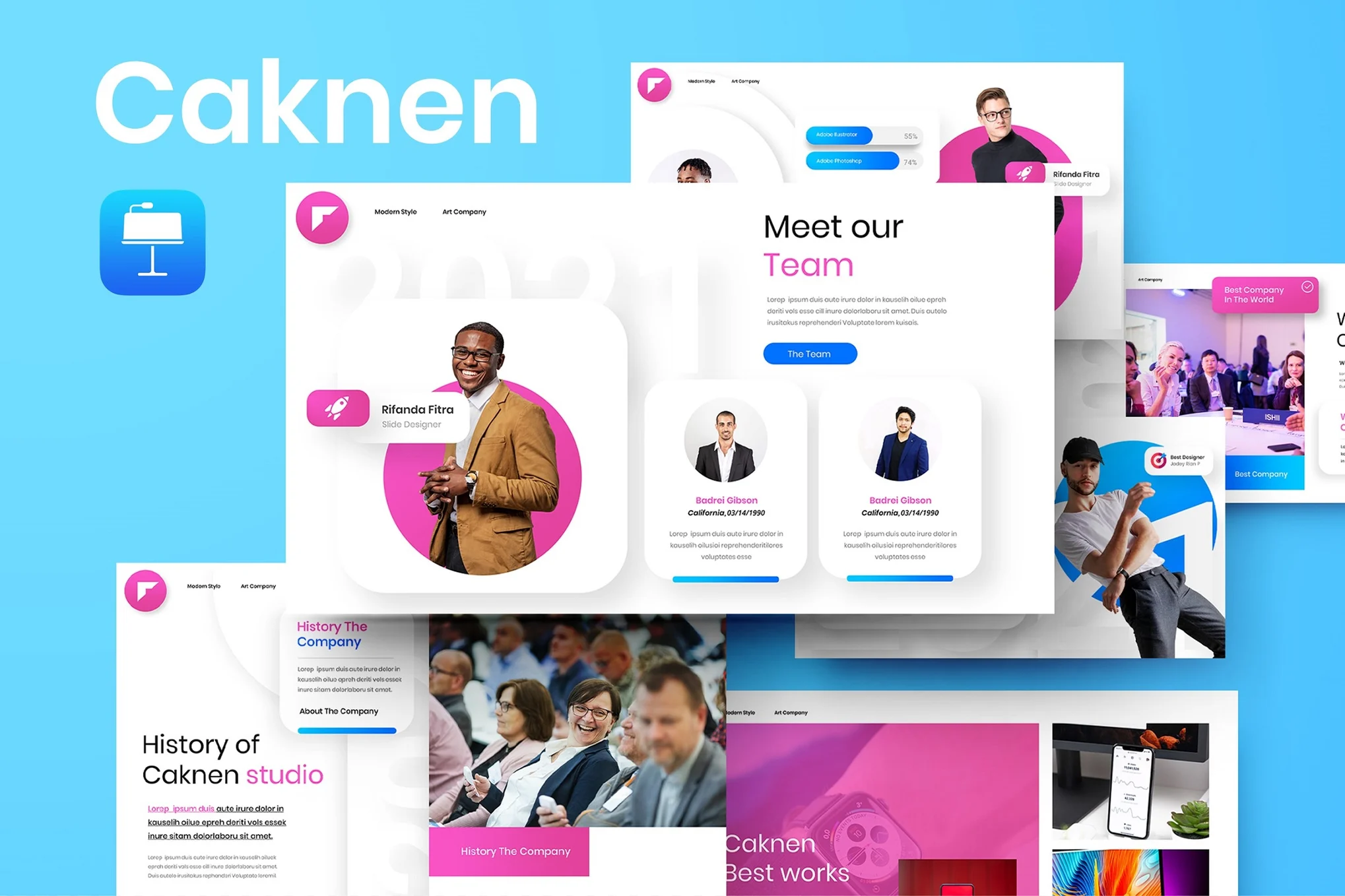 Caknen – Business Keynote Template
