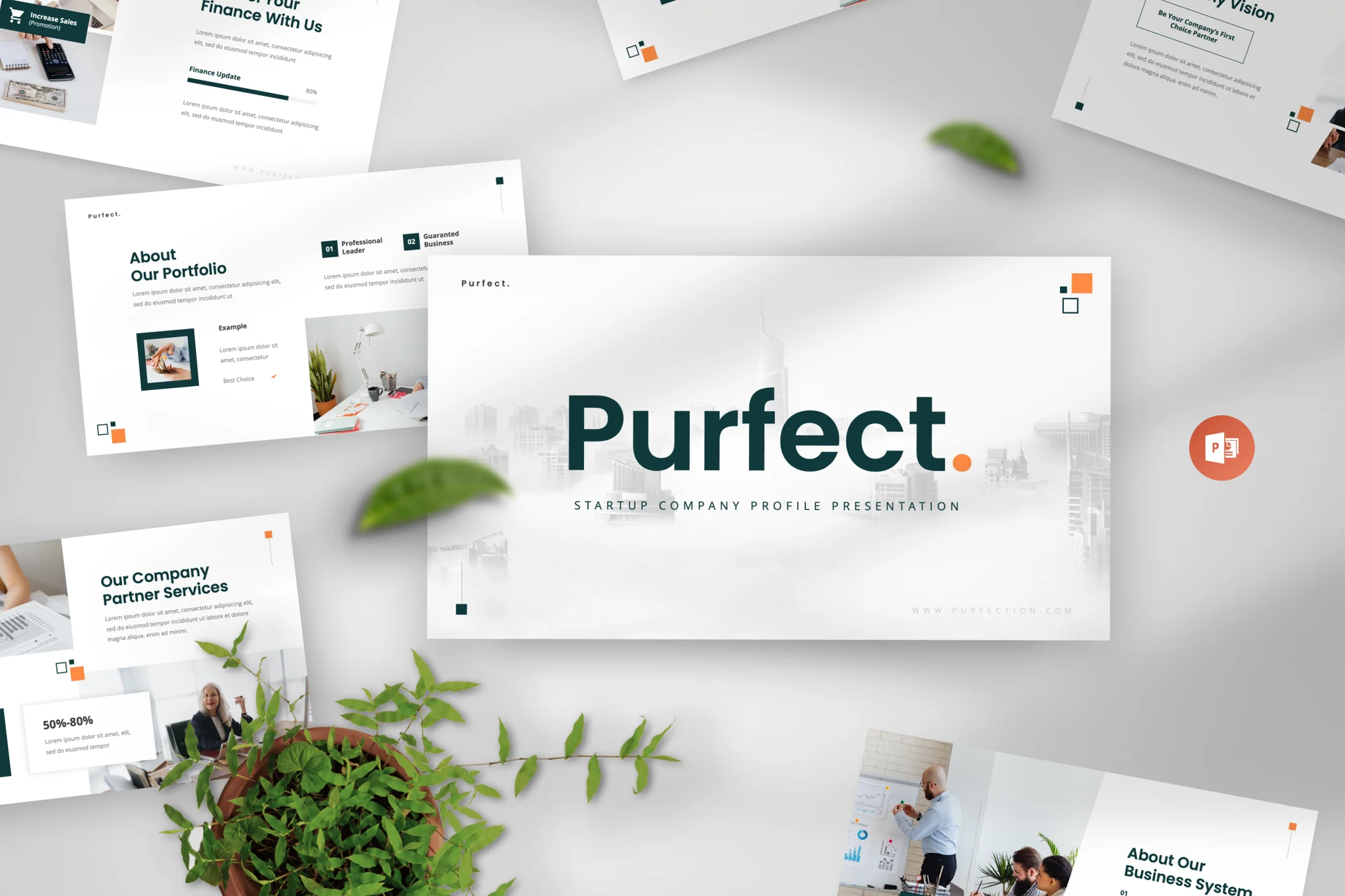 Purfect – Company Profile Powerpoint Template