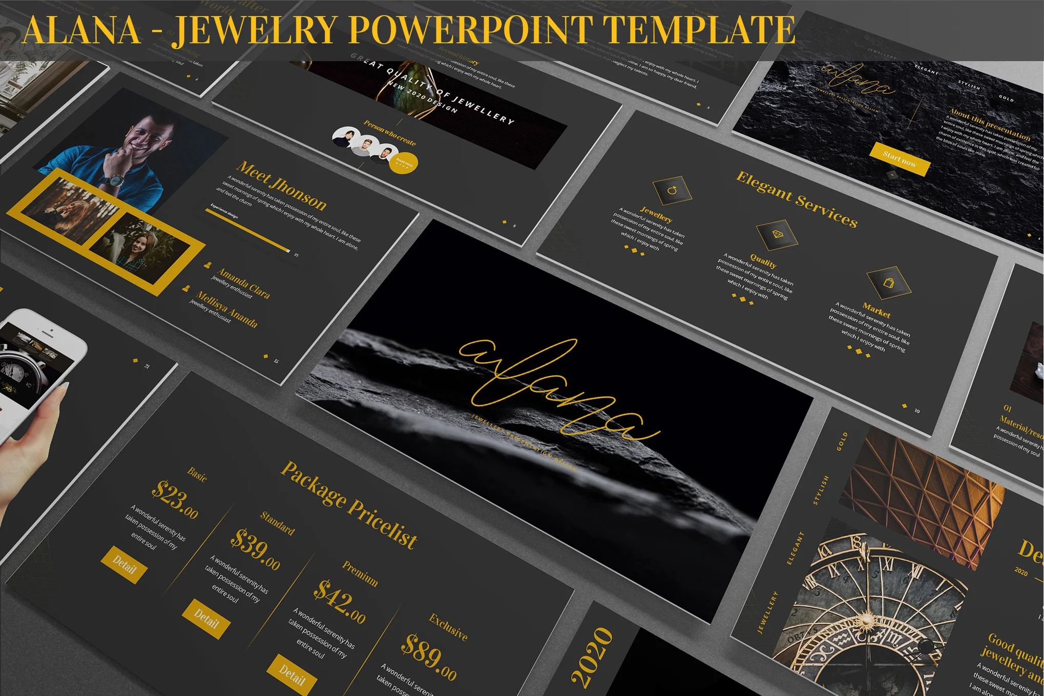 Alana - Jewelry Powerpoint Template