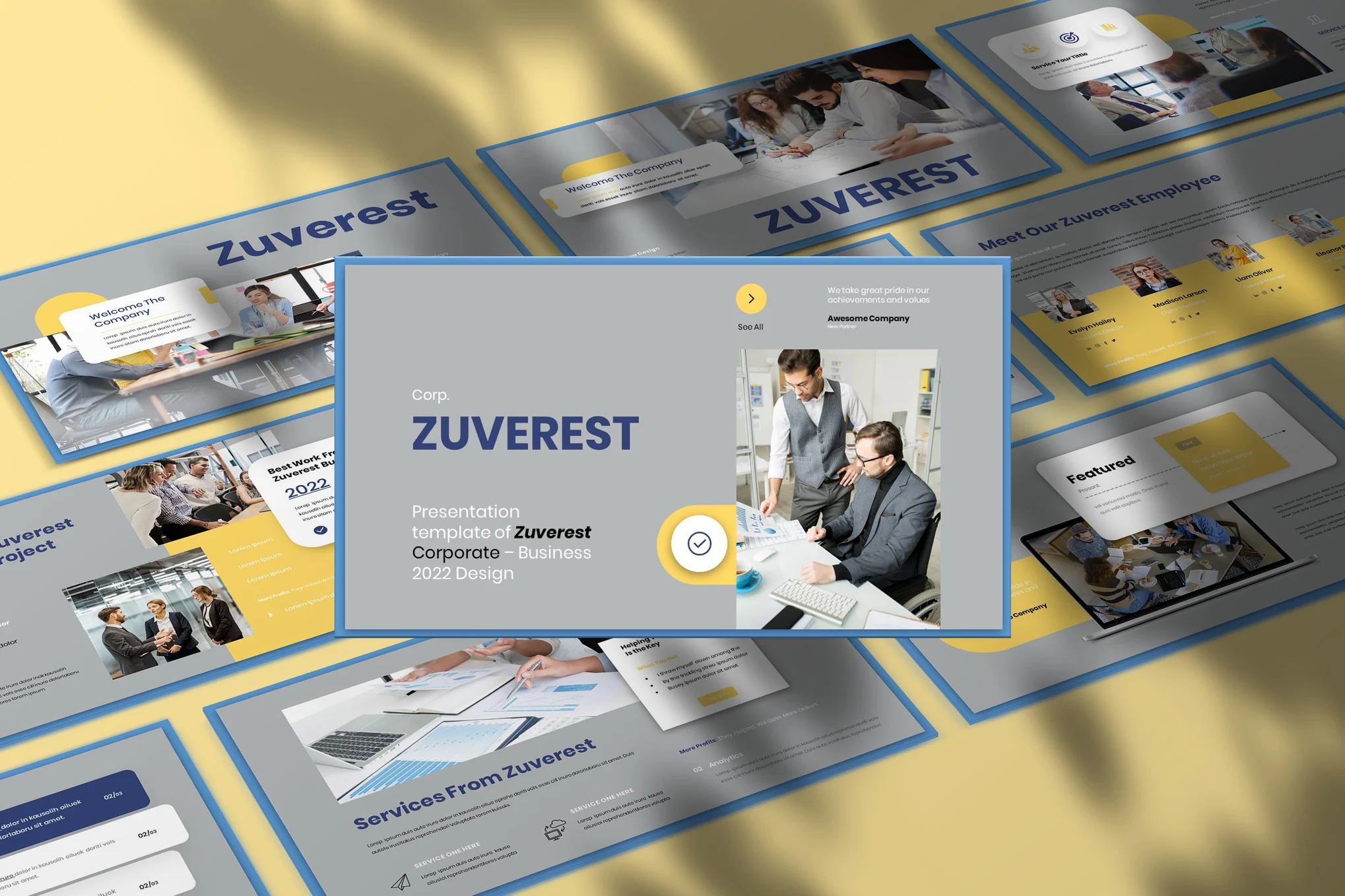 Zuverest Business Presentation PowerPoint Template