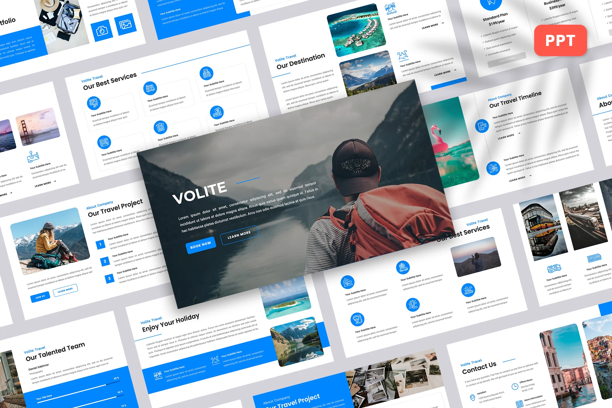 Volite - Travel PowerPoint Template