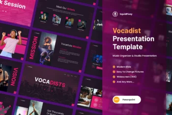 Vocadists - Music Organizer & Studio Powerpoint