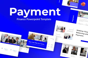 Payment Blue Finance PowerPoint Template