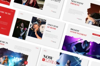 Online Music Event Powerpoint Presentation Templat