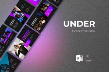 Under - Gaming Presentation Template PowerPoint