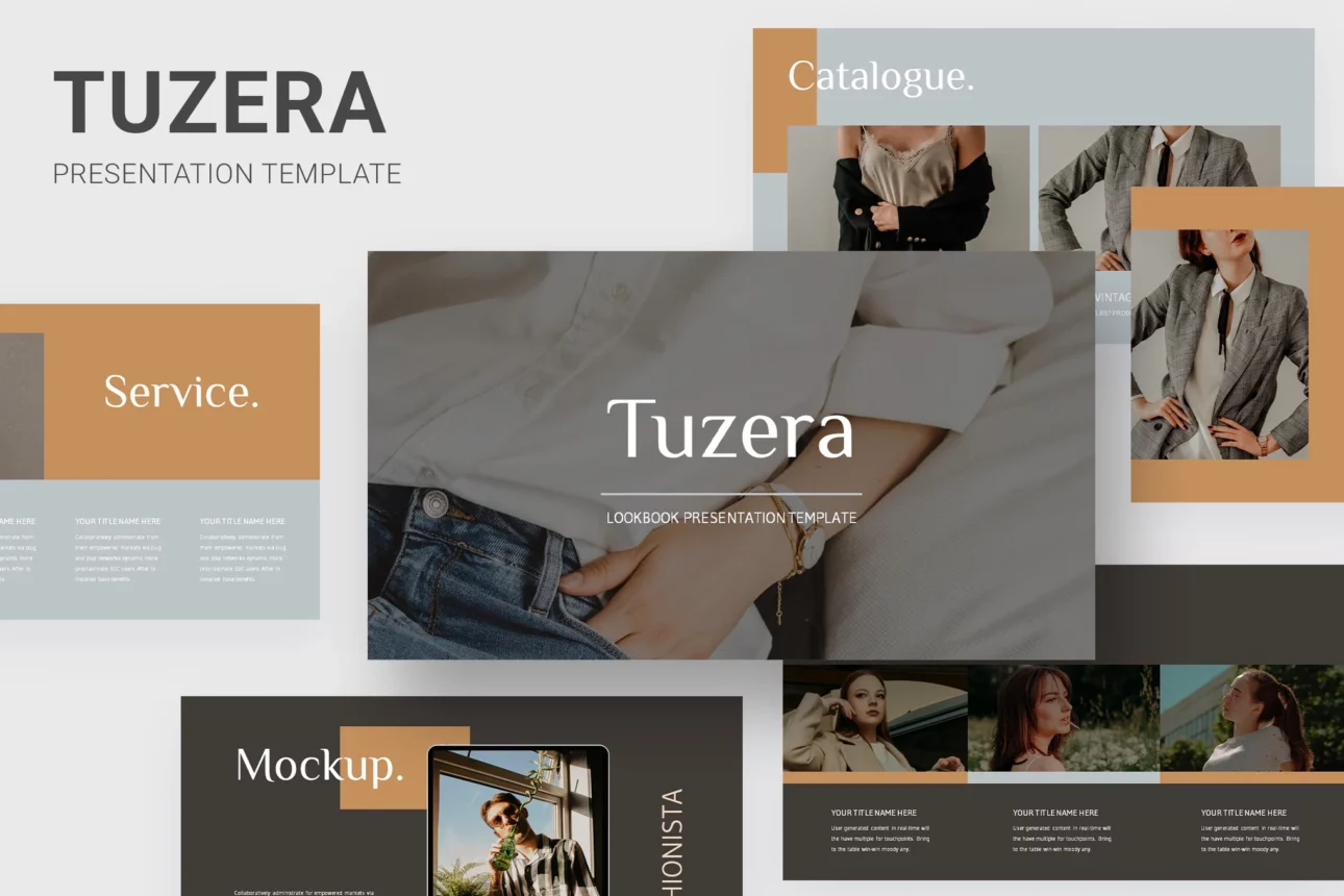 274 Tuzera - Fashion Magazine Powerpoint Template