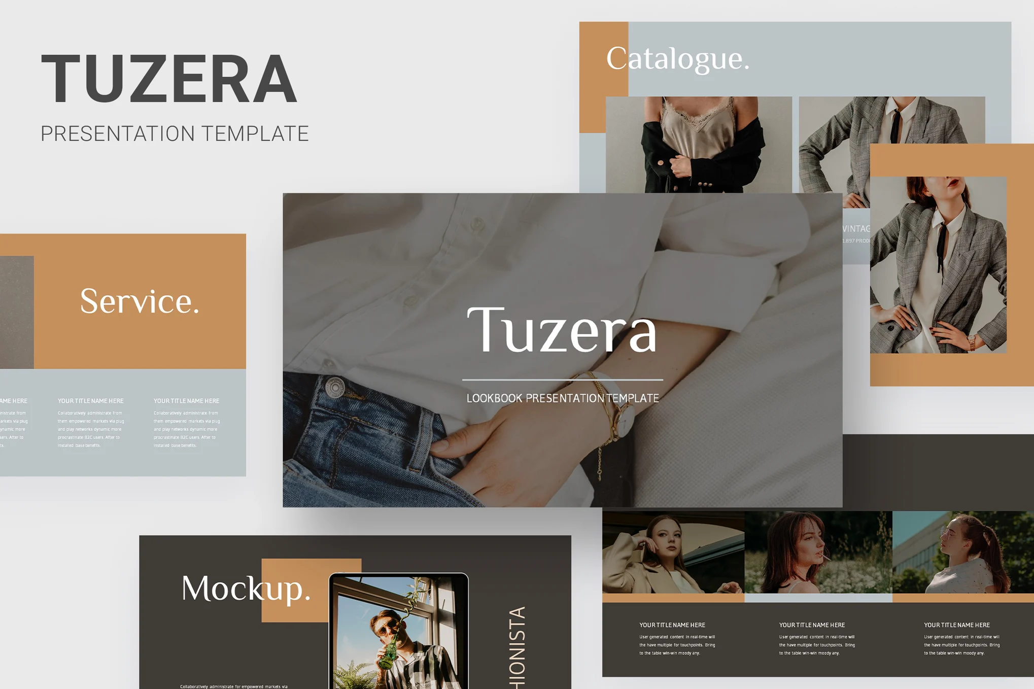 274 Tuzera - Fashion Magazine Powerpoint Template