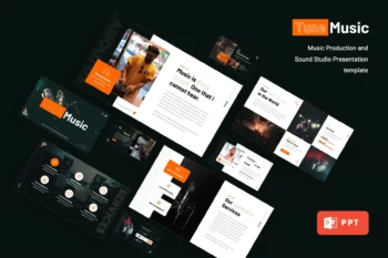 TUNEMUSIC - Music Production Powerpoint Template