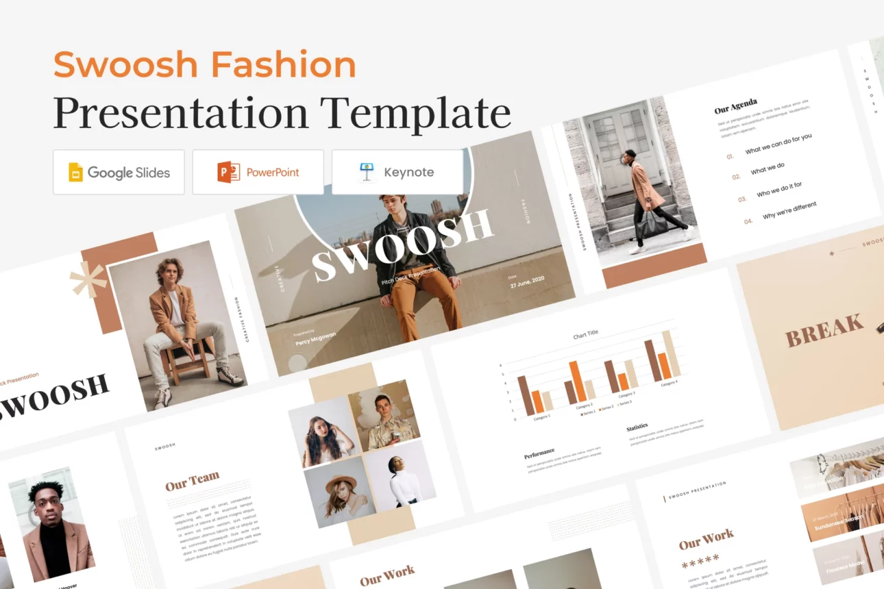 Swoosh Fashion - Gotemp Presentation Template