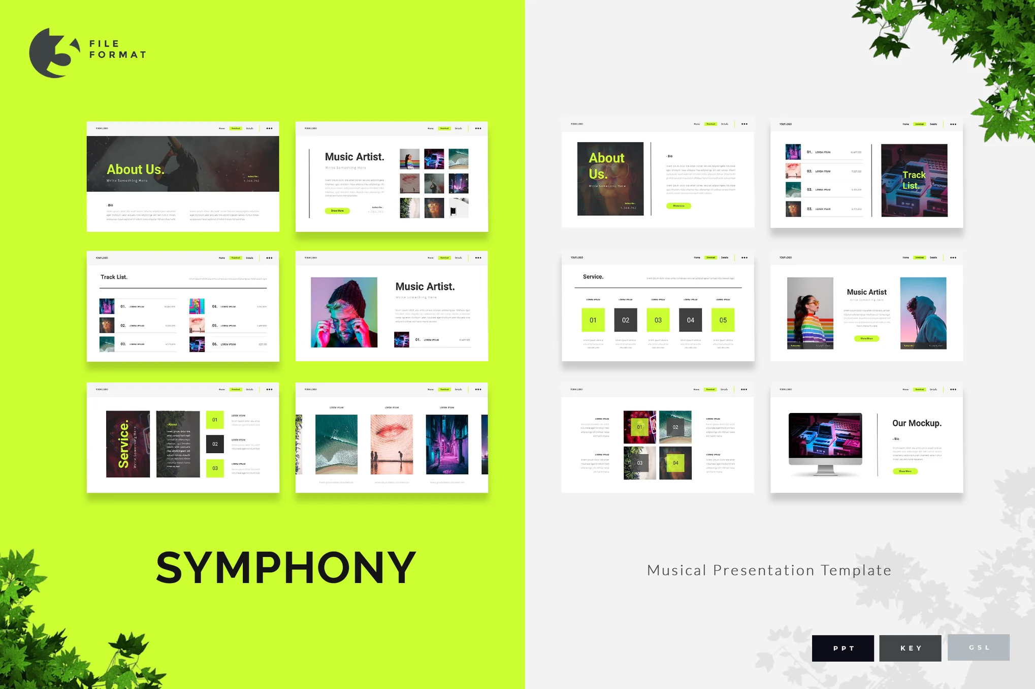 Symphony - Musical Presentation Template