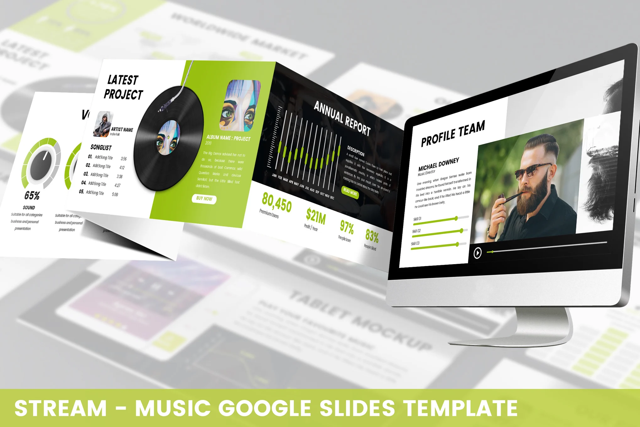 Stream - Music Google Slides Template