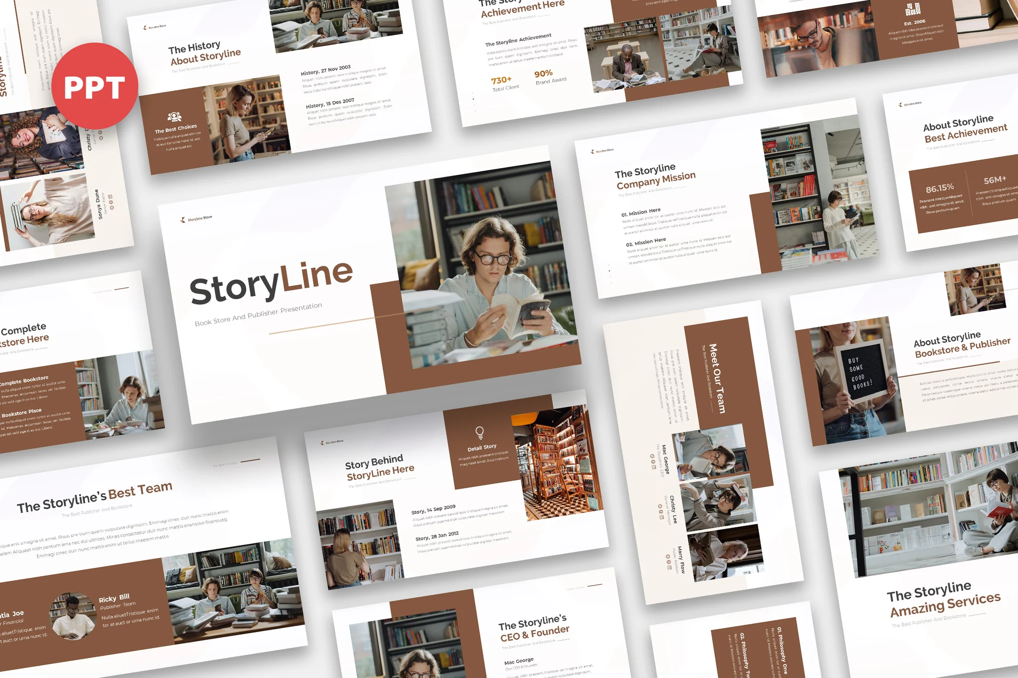 Storyline - Bookstore & Publisher Powerpoint