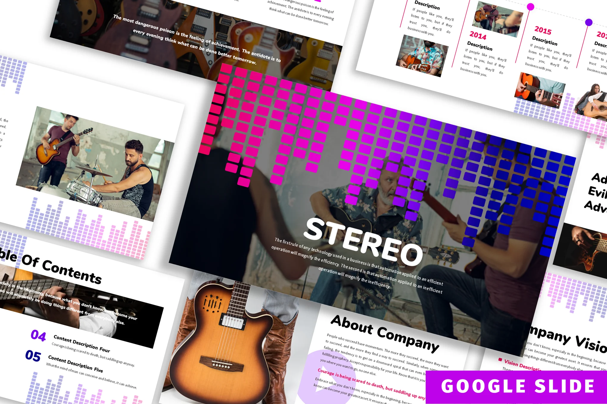 257 Stereo - Business Google Slide Template