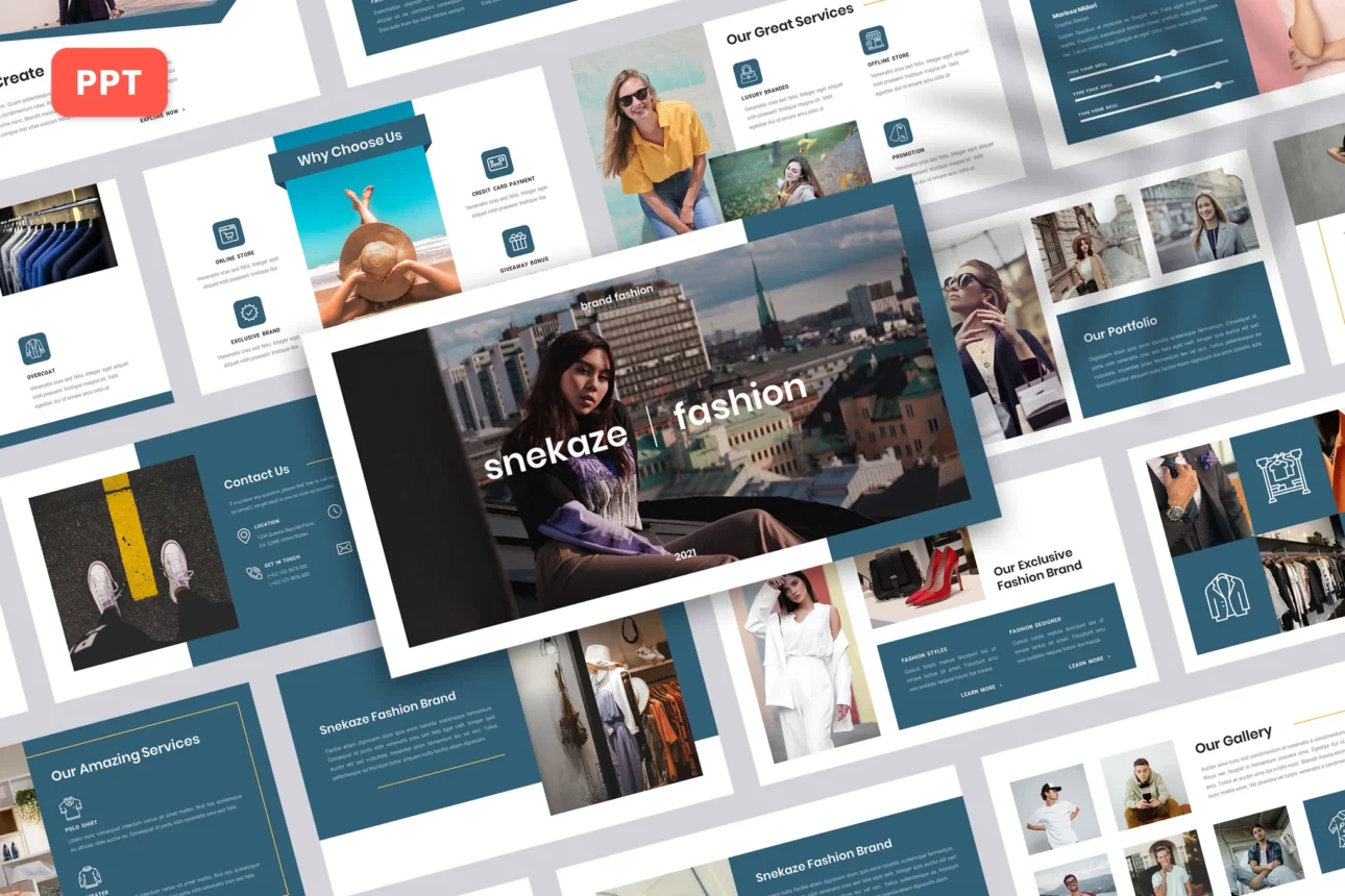 Snekaze - Fashion PowerPoint Template
