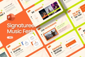 Signaturee Music Fest PowerPoint Template