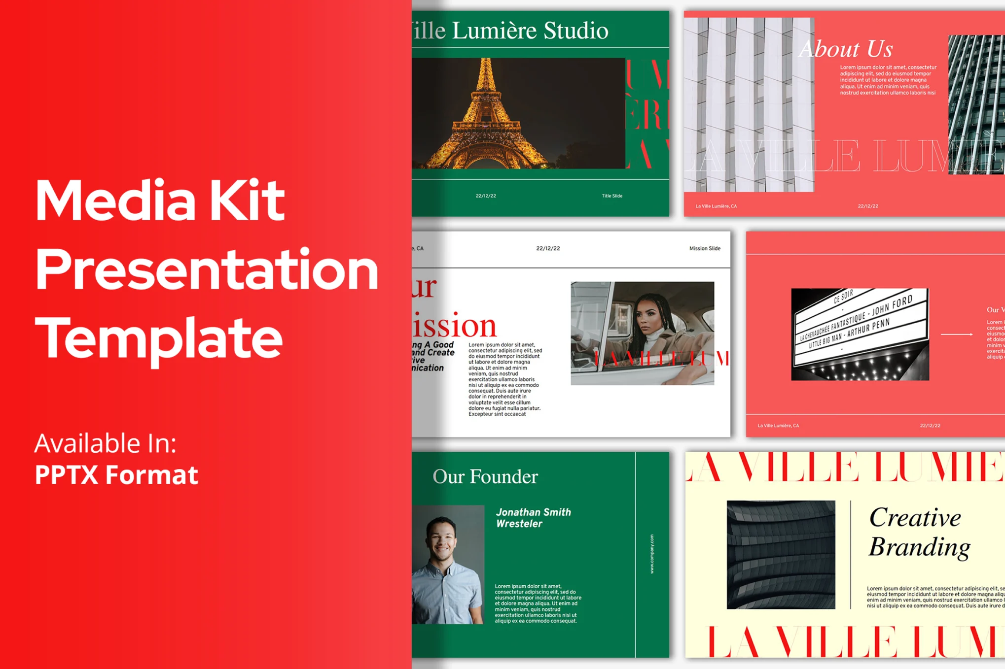 La Ville LumiSÌŒre Studio Presentation Template