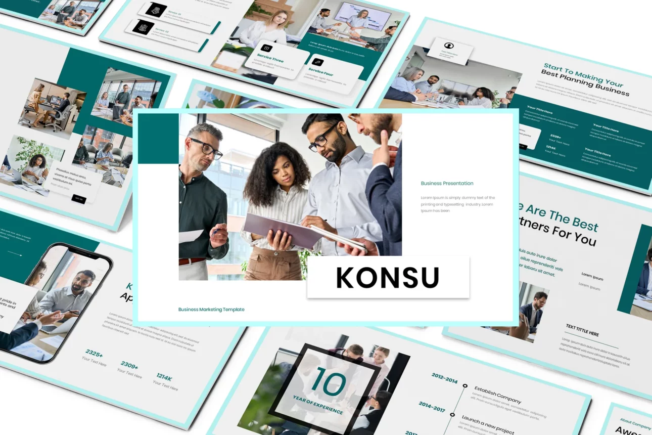 102 Konsu - Business Presentation PowerPoint Template